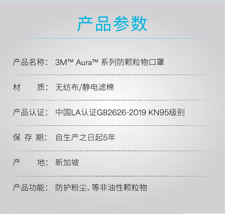 3M 9321CN+ 防颗粒物口罩 （头带式、欧洲FFP2认证和中国KN95认证）
